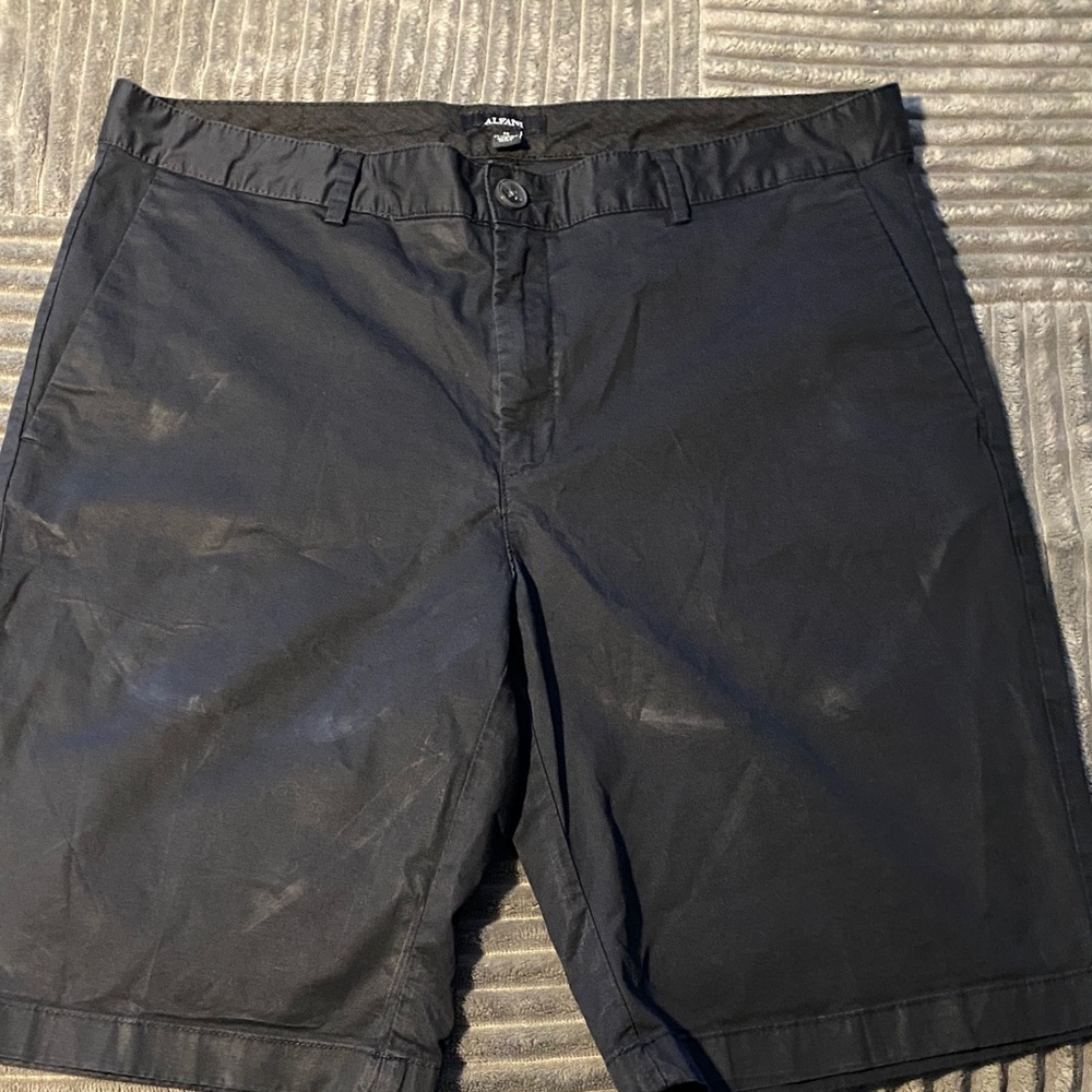 Alfani Men's Flat Front Shorts - Dark Gray